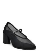 Esha Mesh Black Pumps Shoes Heels Pumps Classic Black ALOHAS