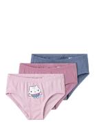 Nmfsara Gabby 3P Briefs Sky Night & Underwear Underwear Panties Pink Name It