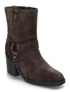 Women Boots Shoes Boots Ankle Boots Ankle Boots With Heel Brown NEWD.Tamaris