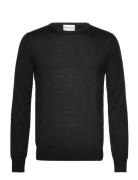 Bs Jupiter Regular Fit Knitwear Tops Knitwear Round Necks Black Bruun & Stengade