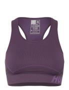 Hmlte Christel Seamless Sports Top Sport Bras & Tops Sports Bras - All Purple Hummel