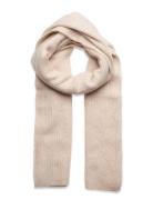 Slfmaline Lano Knit Scarf Noos Accessories Scarves Winter Scarves Beige Selected Femme