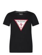 Ss Cn Original Tee Tops T-shirts & Tops Short-sleeved Black GUESS Jeans