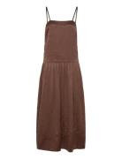 Milena Dress Maxikjole Festkjole Brown Stylein