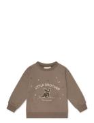 Finley Little Brother Sweatshirt Tops Sweatshirts & Hoodies Sweatshirts Brown That's Mine