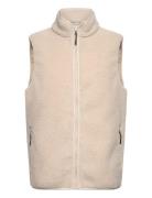 Fleece Gilet Tops Sweatshirts & Hoodies Fleeces & Midlayers Cream Lindbergh