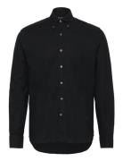 Reg Fit Bd Brushed Flannel Designers Shirts Casual Black Oscar Jacobson