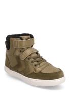 Stadil Winter High Jr Sport Winter Boots Winter Boots W. Velcro Khaki Green Hummel