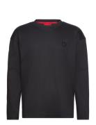 Iridium Longsleeve Designers T-Langærmet Skjorte Black HUGO