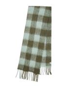 Check Mincho Scarf Accessories Scarves Winter Scarves Green Becksöndergaard