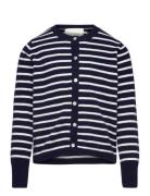 Cissesy Stripe Cardigan Tops Knitwear Cardigans Navy Sofie Schnoor Young