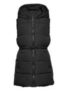 Long Quilted Gilet Foret Vest Black Mango