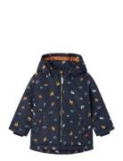 Nmmmax Jacket Aop Noos Outerwear Jackets & Coats Winter Jackets Navy Name It