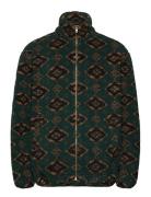 Sherpa Jacket Tops Sweatshirts & Hoodies Fleeces & Midlayers Green Wrangler