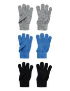 Nknmagic Gloves 3P Noos Accessories Gloves & Mittens Mittens Multi/patterned Name It