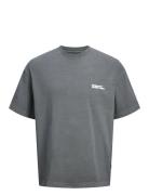 Jorvermont Wash Tee Ss Crew Neck Tops T-Kortærmet Skjorte Grey Jack & J S