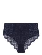 Lace Mesh Highwaist Briefs Lingerie Panties High Waisted Panties Navy Understatement Underwear