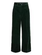 Corduroy Wide-Leg Cropped Pant Bottoms Jeans Wide Green Polo Ralph Lauren