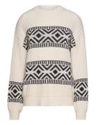 Ihbarisa Ls2 Tops Knitwear Jumpers Cream ICHI