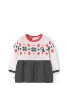 Knitwear Dress For Baby Girl -Bci Dresses & Skirts Dresses Casual Dresses Long-sleeved Casual Dresses Multi/patterned Boboli