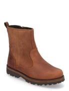 Courma Kid Mid Warm Lined Boot Medium Brown Vinterstøvler Pull On Brown Timberland