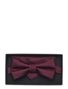 Polyester Bow Tie Butterfly Burgundy Lindbergh Black