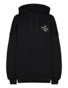 Organic Sweat Harvey Hoodie Tops Sweatshirts & Hoodies Hoodies Black Mads Nørgaard