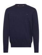 Pima Org Ctn Cashmere Crew Neck Tops Knitwear Round Necks Navy Tommy Hilfiger