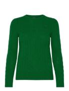 Cable-Knit Wool-Cashmere Sweater Tops Knitwear Jumpers Green Polo Ralph Lauren