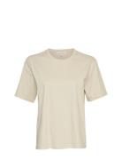 Mschmelea Icon Tee Tops T-shirts & Tops Short-sleeved Beige MSCH Copenhagen