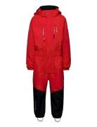 Penguin Snowsuit Kids Moss 80 Sport Coveralls Snow-ski Coveralls & Sets Red ISBJÖRN Of Sweden