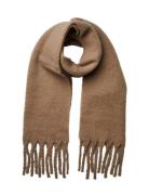 Pcnikita Long Scarf Noos Bc Accessories Scarves Winter Scarves Brown Pieces