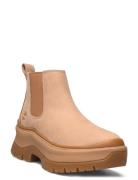 Roxie Lane Mid Chelsea Boot Light Beige Nubuck Shoes Boots Ankle Boots Ankle Boots Flat Heel Beige Timberland