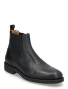 Slhjoseph Leather Chelsea Boot Noos Støvlet Chelsea Boot Black Selected Homme