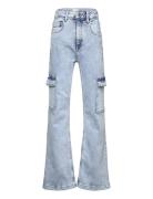 Cargo Jeans Bottoms Jeans Regular Jeans Blue Mango