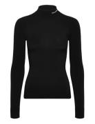 Classic Turtle Neck Tops T-shirts & Tops Long-sleeved Black Karl Lagerfeld