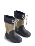 Rubber Boot Thermo Solid Shoes Rubberboots High Rubberboots Navy Wheat