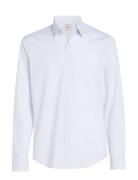 Poplin Stripe Slim Shirt Sko Business White Calvin Klein