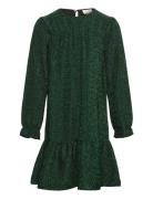 Dress Glitter Dresses & Skirts Dresses Casual Dresses Long-sleeved Casual Dresses Green Creamie