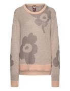 Tunnelma Unikko Tops Knitwear Jumpers Beige Marimekko