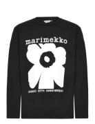 Biitti Unikko Placement Tops Sweatshirts & Hoodies Sweatshirts Black Marimekko