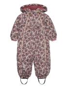 Snow Suit Aop Outerwear Coveralls Snow-ski Coveralls & Sets Multi/patterned Minymo