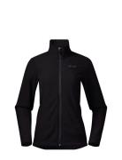 Finnsnes Fleece W Jacket Sport Sweatshirts & Hoodies Fleeces & Midlayers Black Bergans