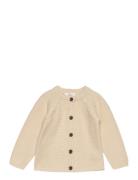 Classic Baby Cotton Cable Cardigan Tops Knitwear Cardigans Cream Copenhagen Colors