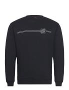 Opus Dot Stripe Tops Sweatshirts & Hoodies Sweatshirts Black Santa Cruz