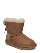 T Mini Bailey Bow Ii Vinterstøvler Brown UGG