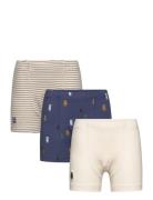 Felix Printed Boxers 3-Pack Mix Night & Underwear Underwear Underpants Beige Liewood