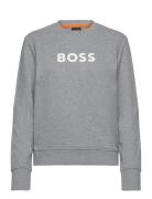 C_Elaboss_6 Tops Sweatshirts & Hoodies Sweatshirts Grey BOSS