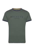 Heritage Classic Tee Tops T-Kortærmet Skjorte Khaki Green Hackett London