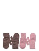 Comfy Mittens 2-Pack Accessories Gloves & Mittens Mittens Pink Melton